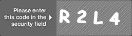 captcha code for visual authentication  letter R number 2 letter L number 4