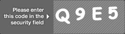 captcha code for visual authentication  letter Q number 9 letter E number 5