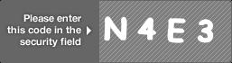 captcha code for visual authentication  letter N number 4 letter E number 3
