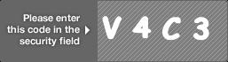 captcha code for visual authentication  letter V number 4 letter C number 3