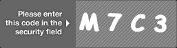 captcha code for visual authentication  letter M number 7 letter C number 3