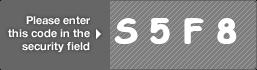captcha code for visual authentication  letter S number 5 letter F number 8