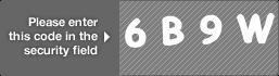 captcha code for visual authentication  number 6 letter B number 9 letter W