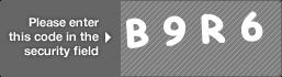 captcha code for visual authentication  letter B number 9 letter R number 6