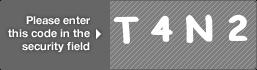 captcha code for visual authentication  letter T number 4 letter N number 2