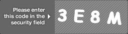 captcha code for visual authentication  number 3 letter E number 8 letter M