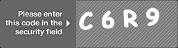 captcha code for visual authentication  letter C number 6 letter R number 9