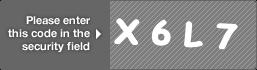 captcha code for visual authentication  letter X number 6 letter L number 7