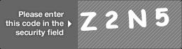 captcha code for visual authentication  letter Z number 2 letter N number 5