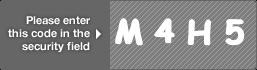 captcha code for visual authentication  letter M number 4 letter H number 5