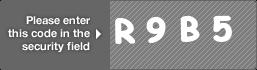 captcha code for visual authentication  letter R number 9 letter B number 5