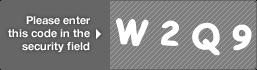 captcha code for visual authentication  letter W number 2 letter Q number 9