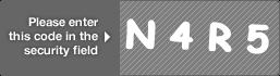 captcha code for visual authentication  letter N number 4 letter R number 5